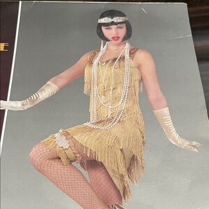 Champagne Flapper Women's Dress